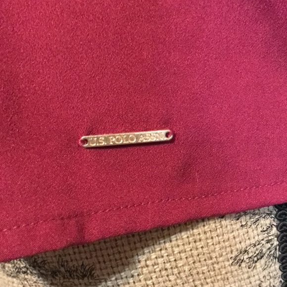 NWT small US Polo Assn. brand Maroon colored blouse - Picture 5 of 9
